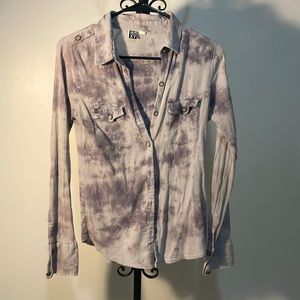 Roxy purple tie dye blouse